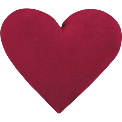 Bellatex Tvarovaný vankúš Srdce vínová 42x48