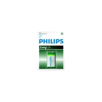 Philips 6F22L1B/10 Battery PHILIPS LONGLIFE 9V 6F22 (BLISTER OF 1) (6F22L1B/10)