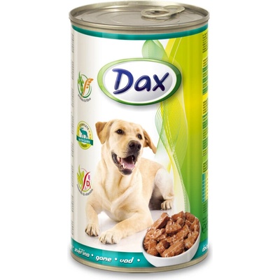 Dax - консервирана храна за куче, различни вкусове, 1240гр