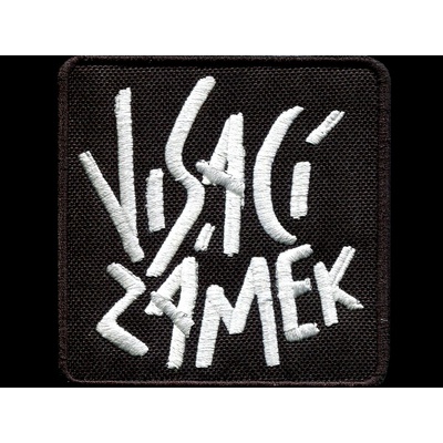 Nášivka VISACÍ ZÁMEK jednička čtverec vyšívaná na suchý zip