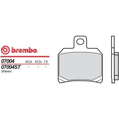 Zadní brzdové destičky Brembo Gilera 500 NEXUS 2003 - 2005 směs OEM