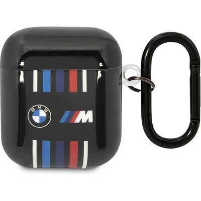 BMW Кейс BMW BMA222SWTK за AirPods 1/2, черен / черен, Multiple Colored Lines (BMW000620-0)