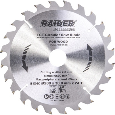 Raider Диск за циркуляр 200х24Тх30mm (0163149)