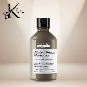 Image 1 of L'Oréal Шампоан за увредена коса със система за защита на пептидните връзки и 5 аминокиселини L' Oréal Professionnel Absolut Repair Molecular Shampoo 300 ml (ПП-001)