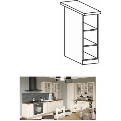 Долен шкаф Royal D20P бял