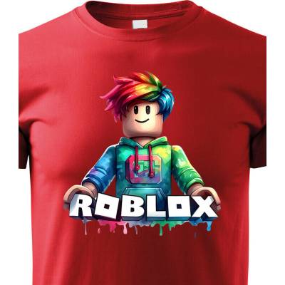 Dětské tričkoRoblox 6 ČervenáCanvas Dětské tričko Bezvatriko.cz 3166