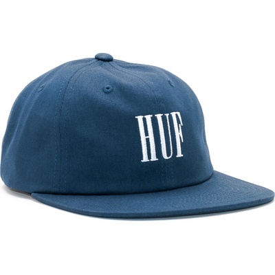 HUF Marka 6 Panel Navy Strapback modrá bílá modrá