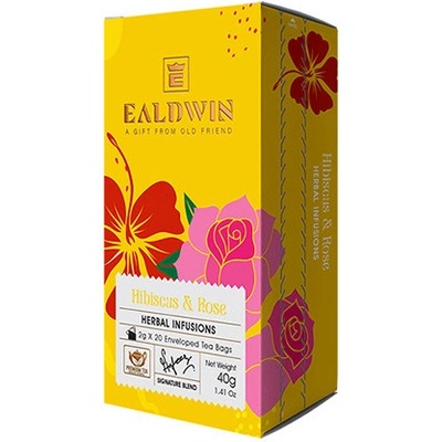Ealdwin Hibiscus Rose bylinný čaj 20 sáčků
