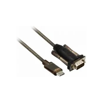 Image 1 of ActiveJet Конвертор ACT AC6002, USB-C мъжко - RS232 мъжко, 9 pin, 1.5 м, Черен, EWENT-ACT-AC6002