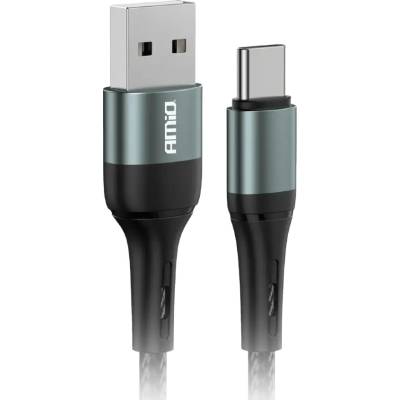 USB kabel USB-A / USB-C 3A 100cm opletený