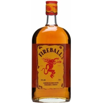 Fireball Cinnamon Whisky Likér 33% 0,7 l (čistá fľaša)