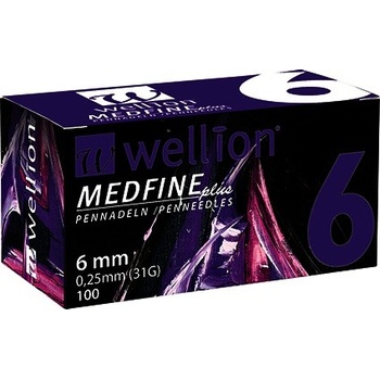 Wellion Medfine Plus Jehly 31Gx6 mm 100 ks inz.pera