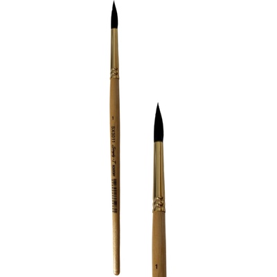 Štetec Simply-T Academy SX3011 - okrúhly, krátka rukoväť Veľkosť štetca: 1