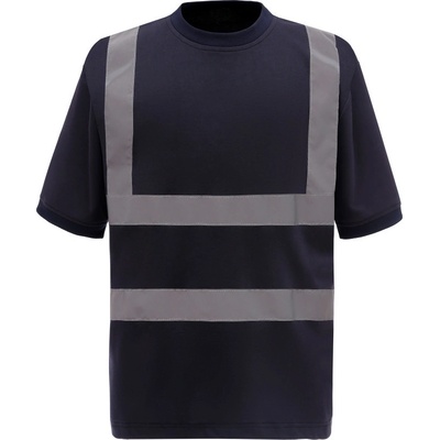 Yoko tričko HVJ410 Hi-Vis krátký rukáv výstražné navy XL