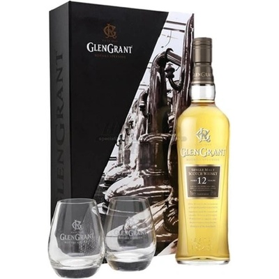 Glen Grant 12y 43% 0,7 l (dárkové balení 2 sklenice)