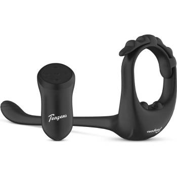 Teazers Triple Prostate Vibrator with Remote Black