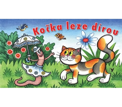 Kočka leze dírou