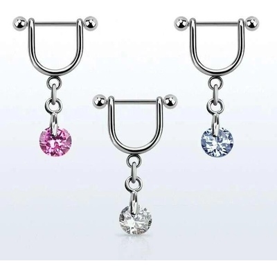 InfinityPierce Piercing do ucha s kamínkem na řetízku HEUZ1