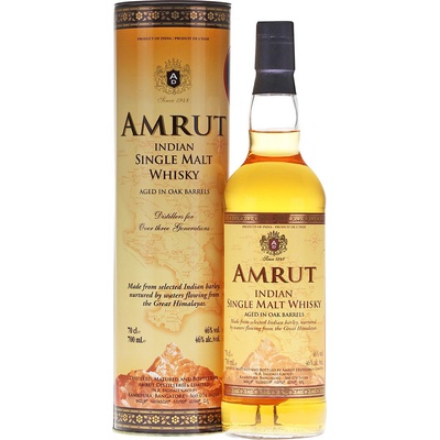 Amrut Peated Indian Single Malt Whisky 46% 0,7 l (tuba)