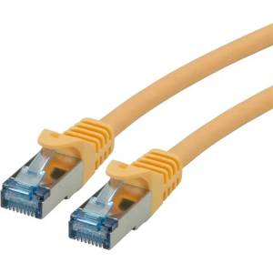 Roline Patch кабел S/FTP CAT6a, LSOH, 15m, жълт 21.15. 2828-30 (21.15.2828-30)