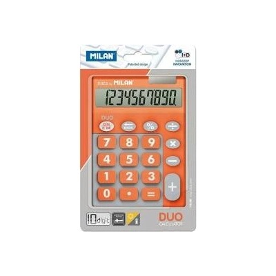 MILAN Calculator Milan DUO 14, 5 x 10, 6 x 2, 1 cm Orange