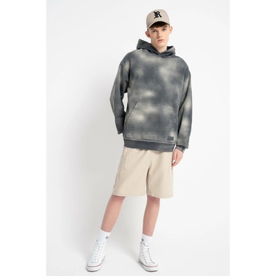 Reporter Young Chlapecké béžové teplákové kraťasy bez potisku béžová