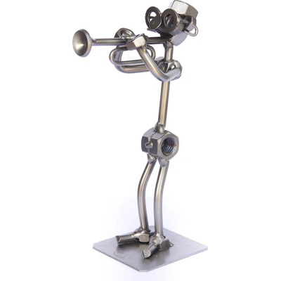 Kovová figurka Trumpetista 17 cm