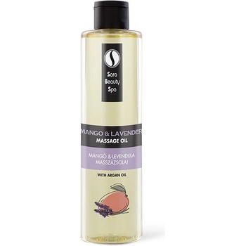 Sara Beauty Spa přírodní rostlinný masážní olej Mango-Levandule 250 ml