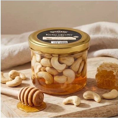 Authentic kešu ořechy v medu 290g