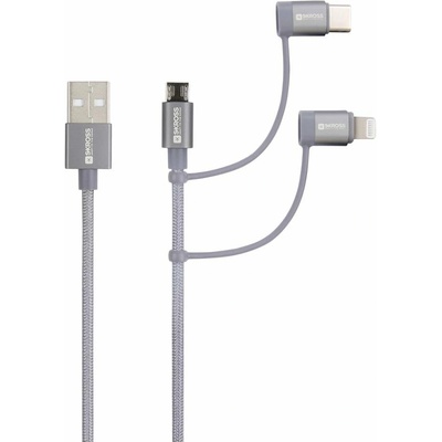 Skross SKCA00143-1120C USB 2.0 USB-A zástrčka 1,2m šedý