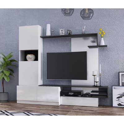 Холна секция Amsterdam бял лак и графит