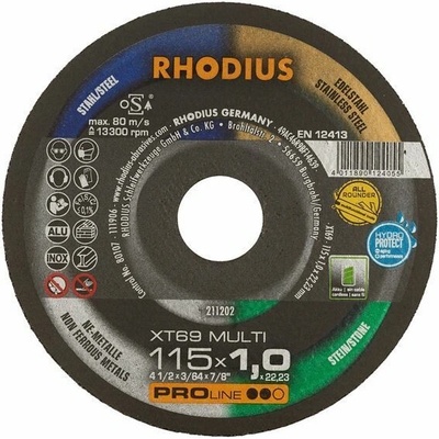Rhodius Rezný kotúč 115 x 1 x 22 mm 211202