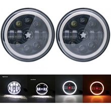 LED přední světlomety Jeep Wrangler / Lada Niva / Suzuki Samurai - 7 palců / 50 W