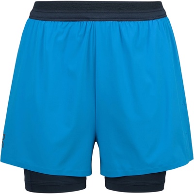 On Дамски шорти за бягане On Women's 3 Performance 2/1 Shorts Running shorts - Malibu / Navy - размер XS (112-3419-0411)
