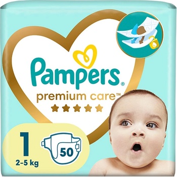 Pampers Памперси за новородено Pampers Premium Care 1 VP (2-5кг. ) - 50 броя