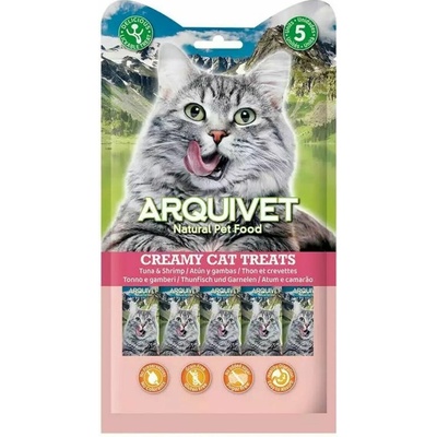 ARQUIVET Krémový snack s tuniakom a krevetami 5 x 14 g