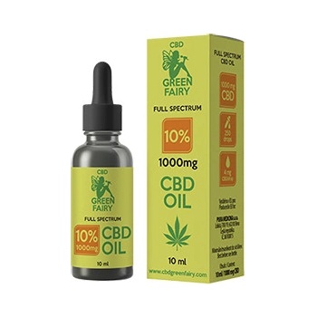 Green Fairy CBD olej full spectrum 10% 1000 mg 10 ml