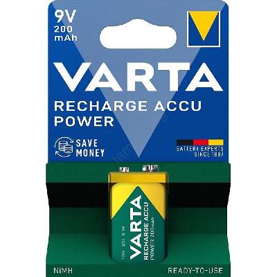 56722101401 - 1 бр. презареждаема Ni-MH акумулаторна батерия 200mAh/9V (VA0278)