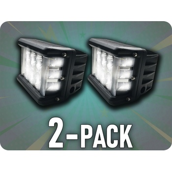 TruckLED LED pracovné svetlo 25W, 1440lm, 12xLED, 12V/24V, IP67/2-PACK! [L0064]
