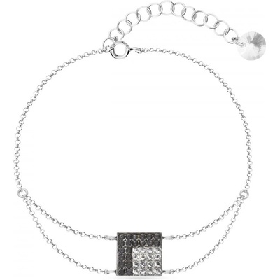 Spark šedý se Swarovski Elements Kingdom BROLOFM6SNC Silver Night