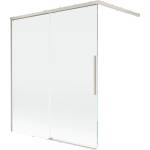 Mexen Rox душ параван с плъзгащи се 2 крила 140 x 150 cm, прозрачен, матиран никел - 8C9-140-003-97-00 (8C9-140-003-97-00)