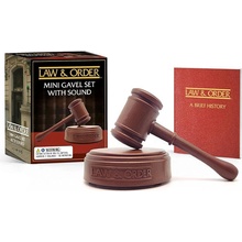 Running Press Law & Order Mini Gavel Set with Sound Miniature Editions