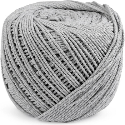Bavlněná příze macrame Ø2-2,5 mm rozčesávací Varianta: 16 šedá, Balení: 1 ks 47282/109633/248273