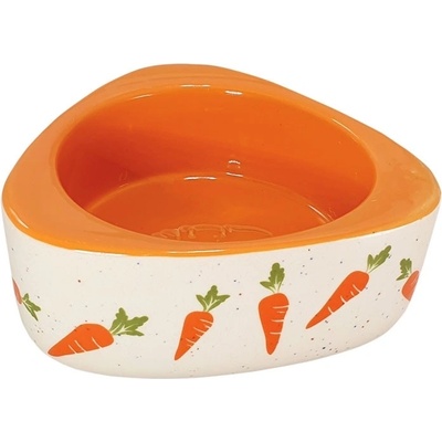 Nobby keramická miska pro hlodavce mrkvičky 19 x 3,5 cm 350 ml