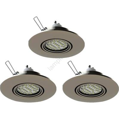 EGLO 78705 - К-кт 3x LED Лампа за окачен таван PENETO 1xGU10/3, 3W/230V хром (EG78705)