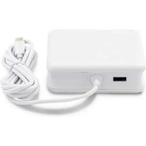 LMP Захранване за ел. мрежа с вграден USB-C кабел за зареждане на компютри с USB-C порт и допълнителен USB изход за зареждане на мобилни устройства - LMP USB-C Power Adapter 61W (17194)