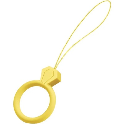 HQWear Силиконов пръстен за смартфон HQWear Diamond Ring, Жълт (KXG0020425)