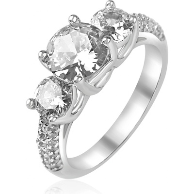 Meucci Stříbrný prsten se zirkony SR166