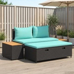 vidaXL Комплект дивани за открито 4 -Seater 4 бр. 55 x 30 x 39 см (42025894)
