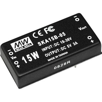MEAN WELL SKA15A-12 DC / DC menič napätia 12 V 15 W Počet výstupov: 1 x